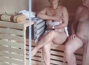 Complete  Membrane Sex in Sauna With
