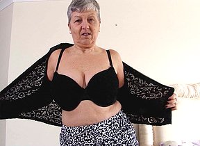 Horny big breasted British mature lady