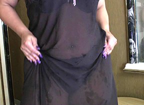 Horny housewife getting extra wet in her